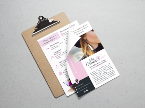 La Parenth’Aise – Conseil en image | Flyer